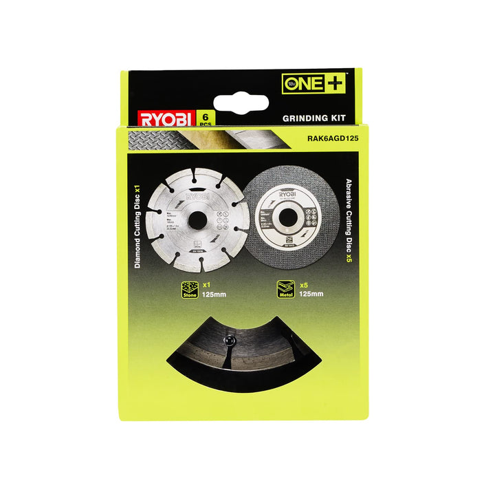 Schleifscheiben-Set 125 mm für Winkelschleifer 6-teilig