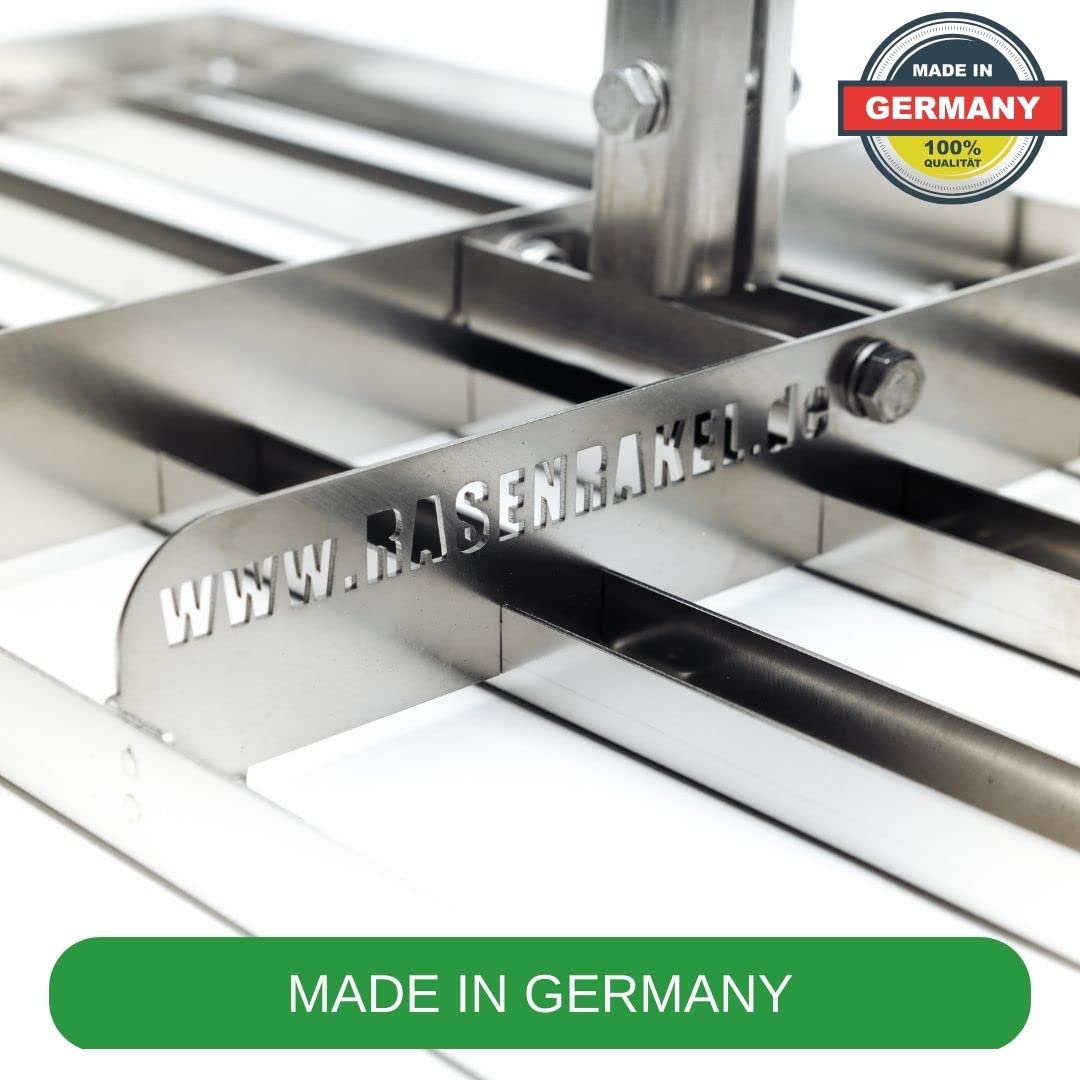 Rasenrakel Edelstahl V2A 80x30cm zum Sanden und Nivellieren - Bild 7