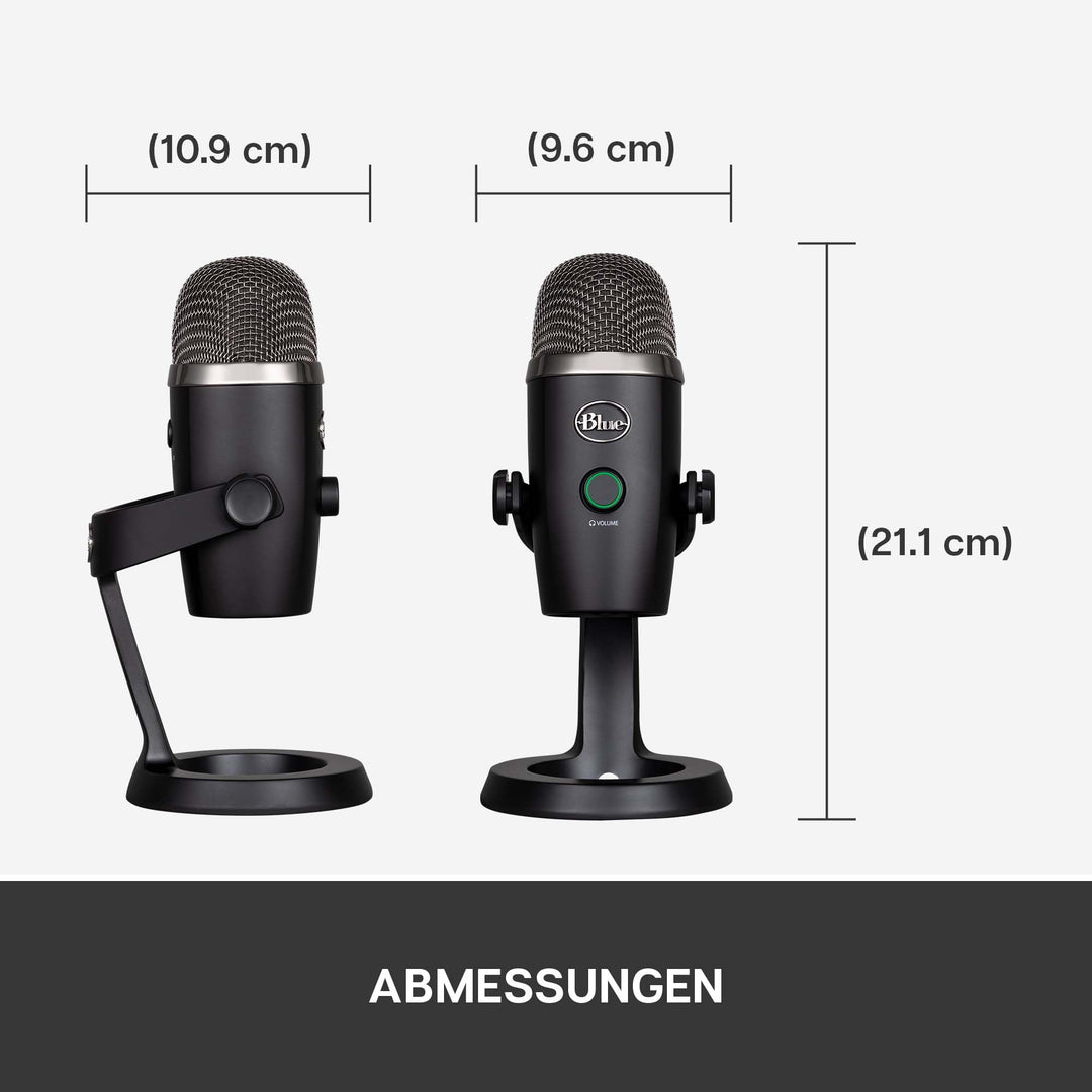 USB-Mikrofon 24-Bit mit 2 Kapseln für Streaming &amp; Podcast