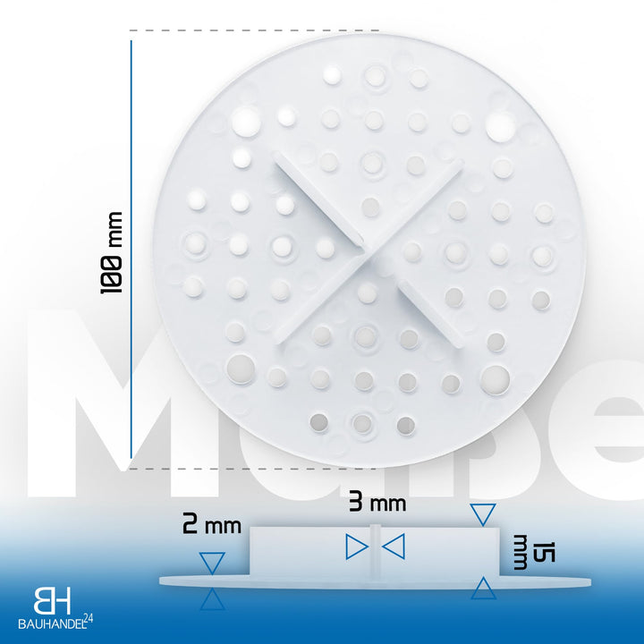 Fugenkreuze 3mm Terrassenplatten 100er-Set mit Teller Transparent - Bild 3