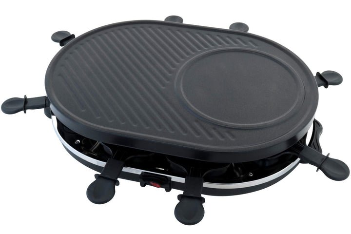 Raclettegrill 8 Personen 1200W oval Antihaft Tischgrill