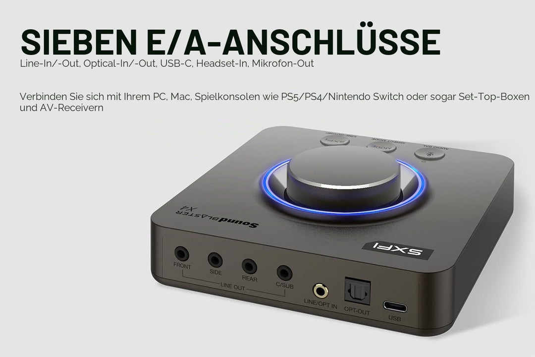 Externe USB-Soundkarte 7.1 Surround 24Bit/192kHz fuer PC und Mac - Bild 4