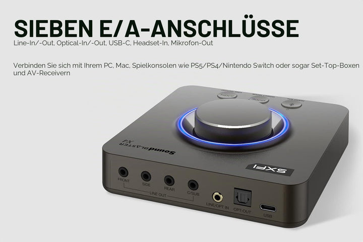 Externe USB-Soundkarte 7.1 Surround 24Bit/192kHz fuer PC und Mac - Bild 4