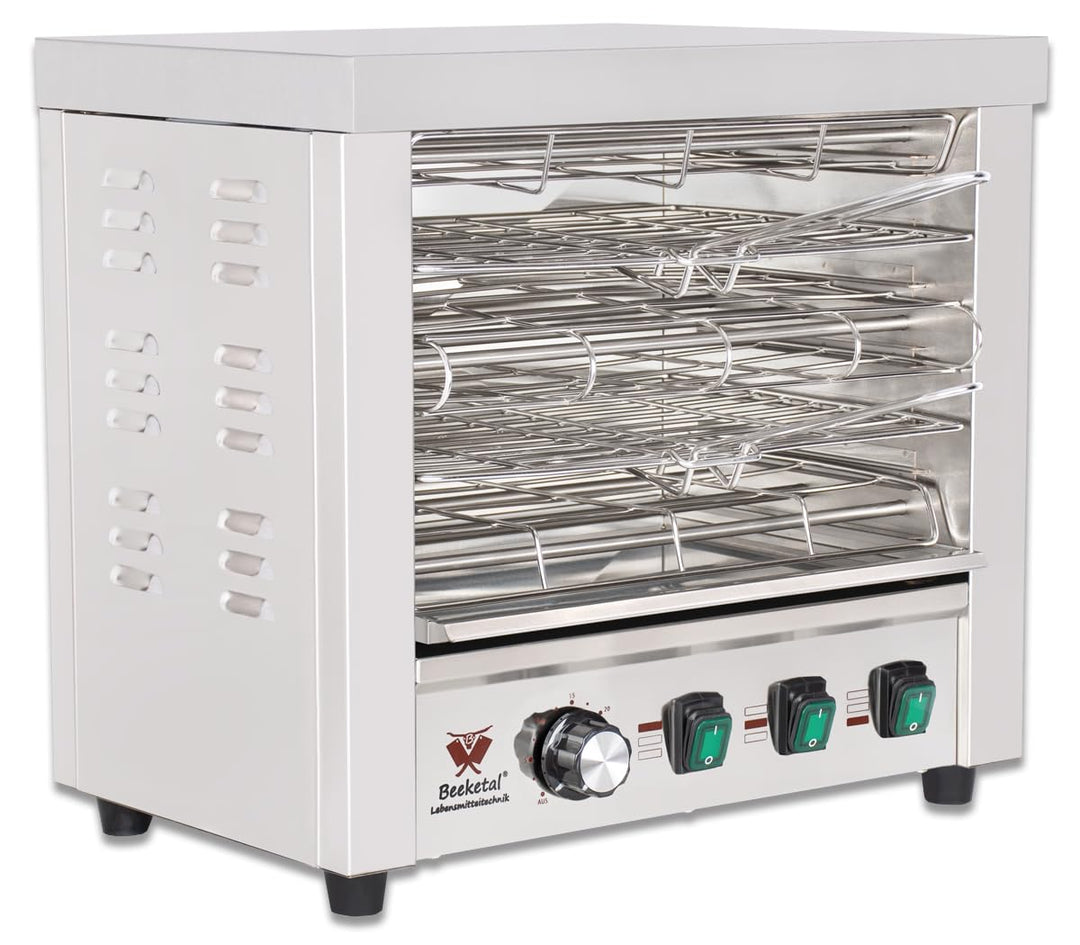 Salamander Grill Edelstahl 2 Fächer 3150 W Überbackgerät Gastro - Bild 4