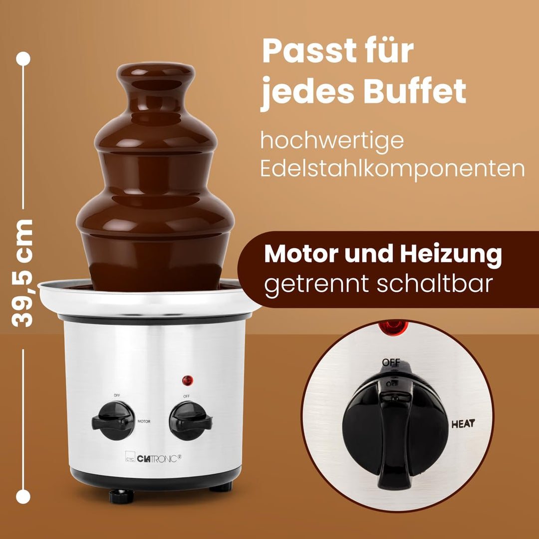 Schokobrunnen Edelstahl mit Schneckenwelle für Früchte &amp; Gebäck - Bild 4