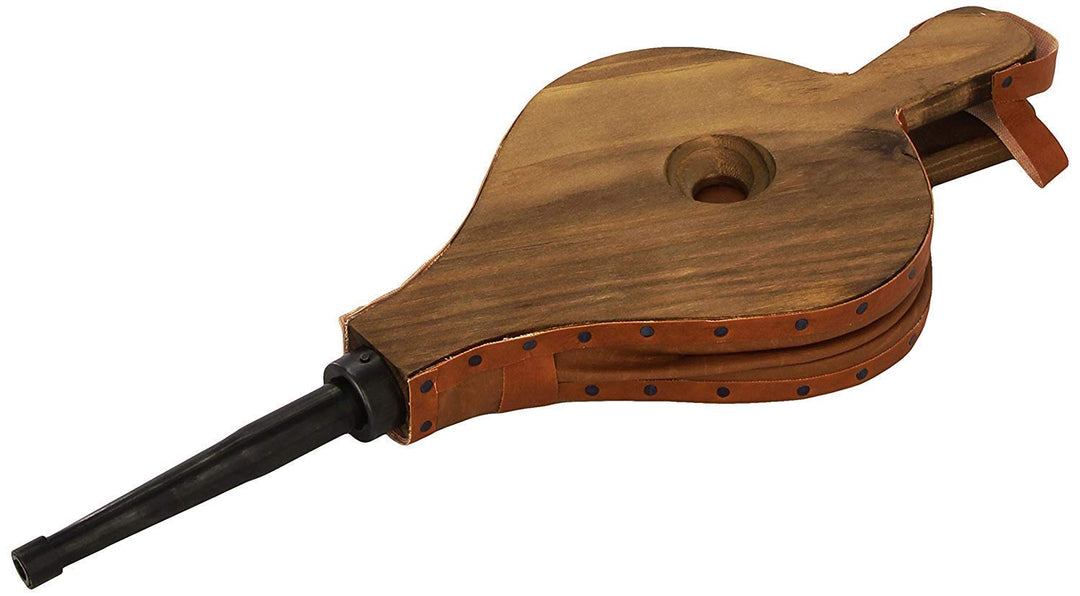 Blasebalg für Kamin und Grill Naturholz und Leder 43 cm - Bild 9