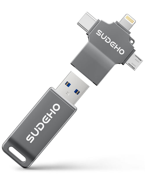 USB-Stick 4-in-1 128GB für iPhone iPad Android MFi-zertifiziert