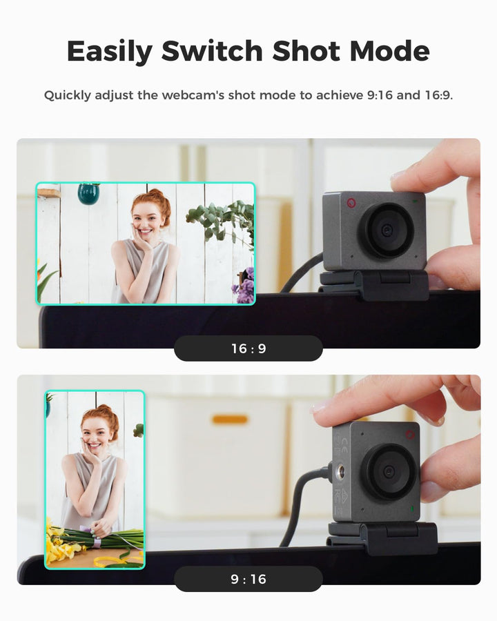 Webcam 1080P 100FPS mit KI-Framing und Gestensteuerung - Bild 8