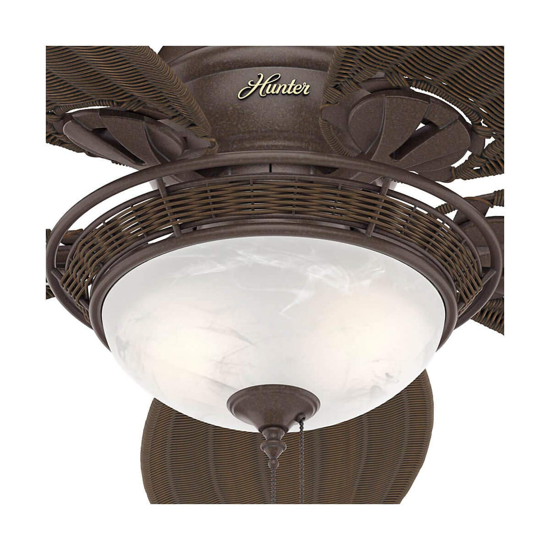 Deckenventilator mit Licht 137 cm Bronze 5 Flügel Zugschalter - Bild 5