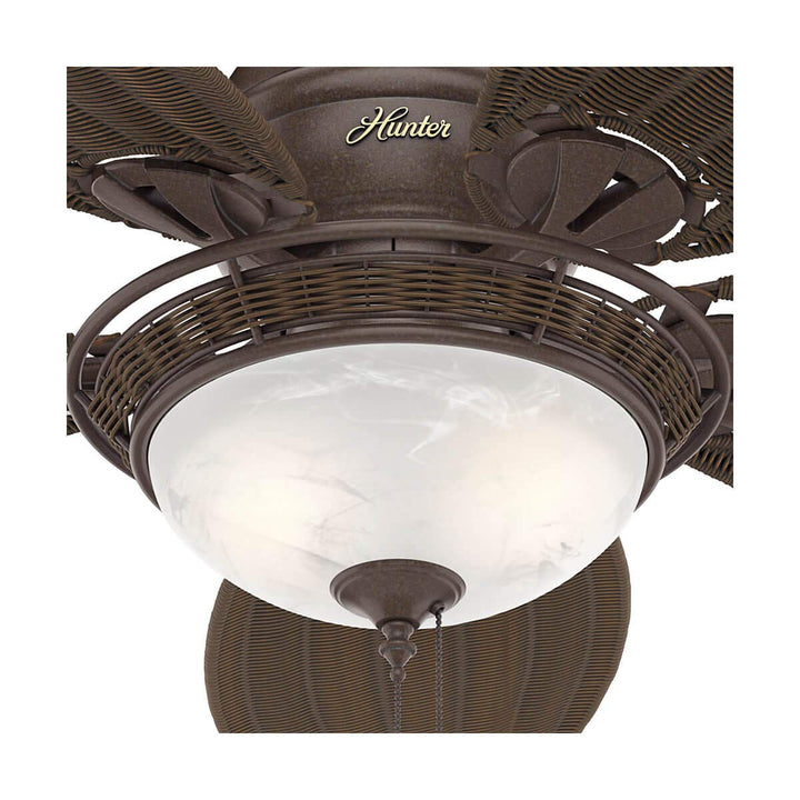 Deckenventilator mit Licht 137 cm Bronze 5 Flügel Zugschalter - Bild 5