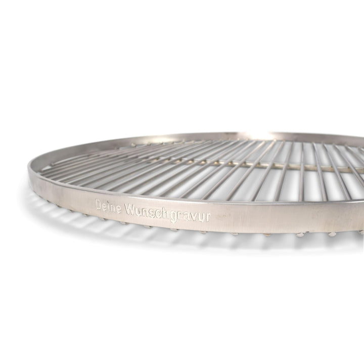 Grillrost rund Edelstahl 50cm mit 3 Aufhängösen für Schwenkgrill - Bild 2