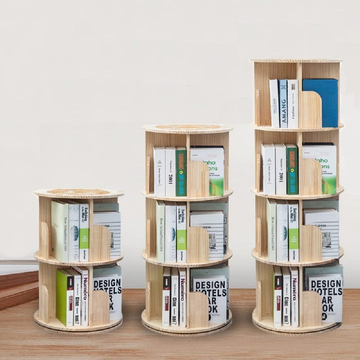 Drehbares Bücherregal Massivholz 4-stöckig 360° für Kinder - Bild 5