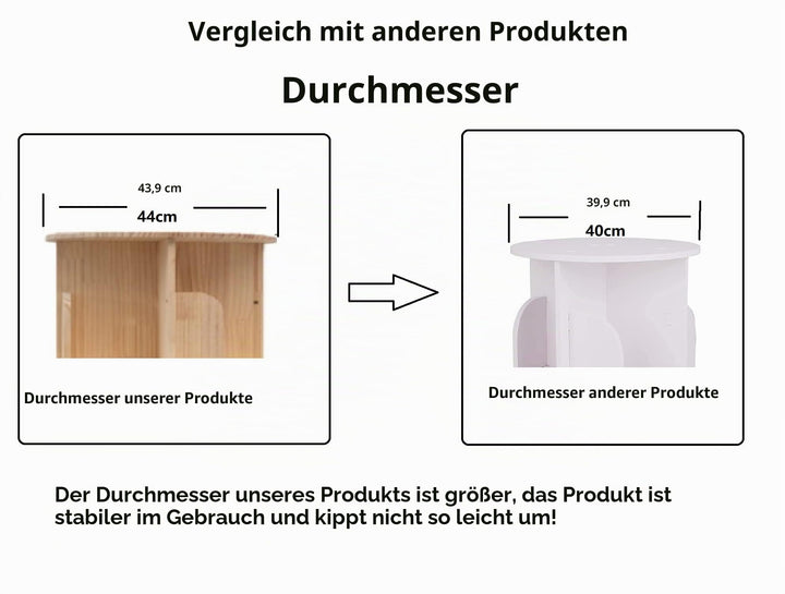 Drehbares Bücherregal Massivholz 4-stöckig 360° für Kinder - Bild 8