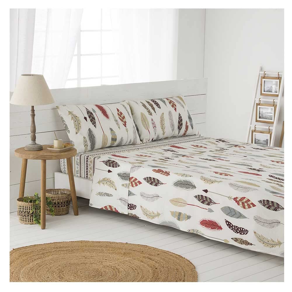 Bettwäsche-Set 90x190/200 cm 100% Baumwolle 3-teilig bunt