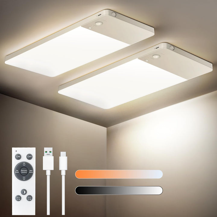 LED Deckenleuchte kabellos mit Bewegungsmelder 12000mAh Akku