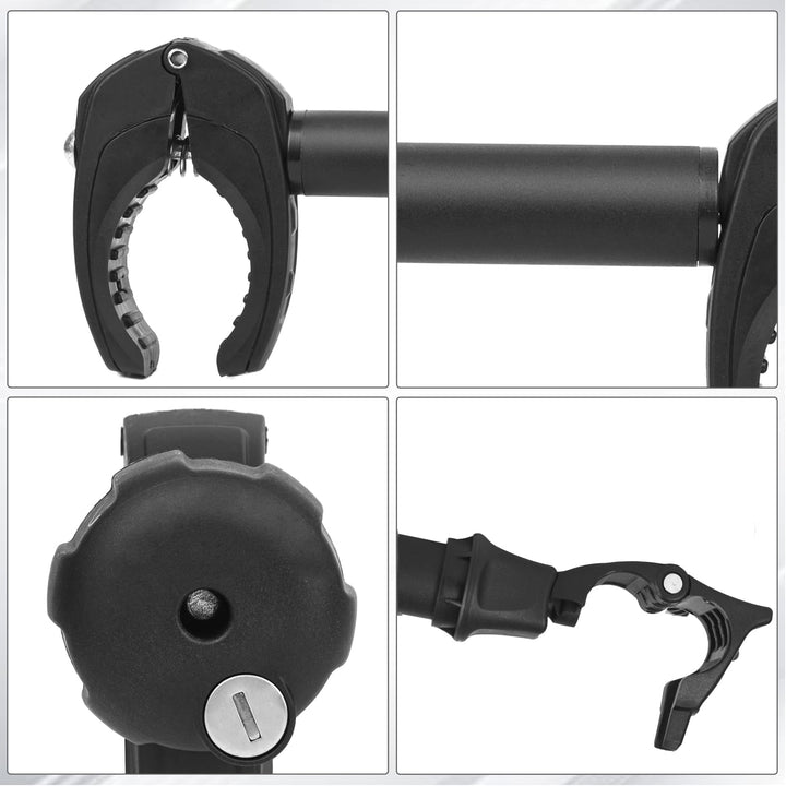 Fahrradträger Rahmenhalter Aluminium 3er-Set 25/32/45 cm mit Schloss - Bild 7