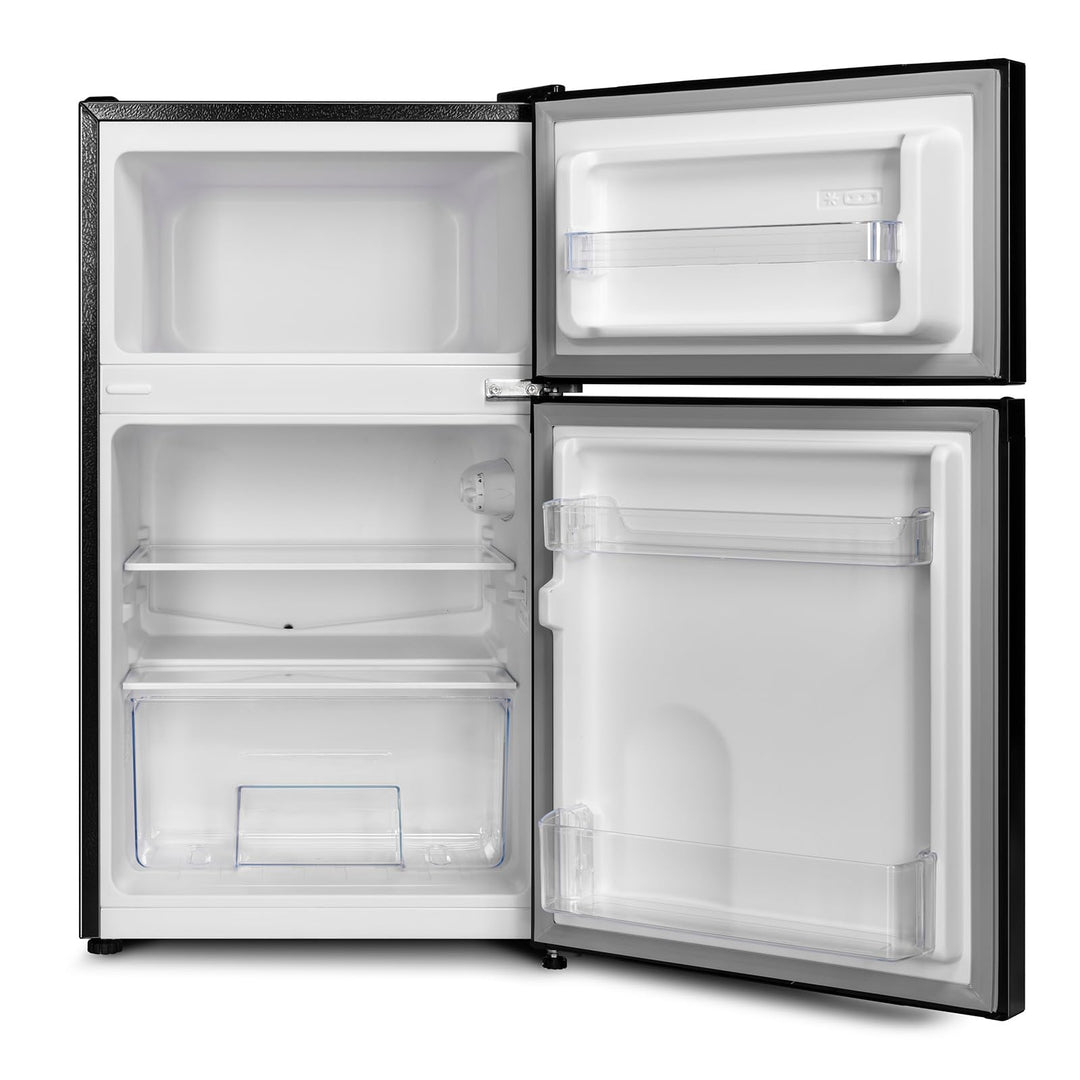 Kühl-Gefrier-Kombination 86 L Gefrierfach oben Mini-Kühlschrank schwarz - Bild 9