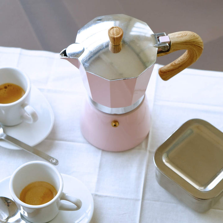Espressokocher Aluminium/Edelstahl 3 Tassen Induktion Rosa - Bild 5
