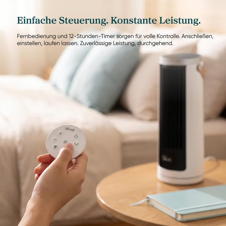 Turmventilator DC-Motor 20 dB leise 33 cm mit Fernbedienung - Bild 5