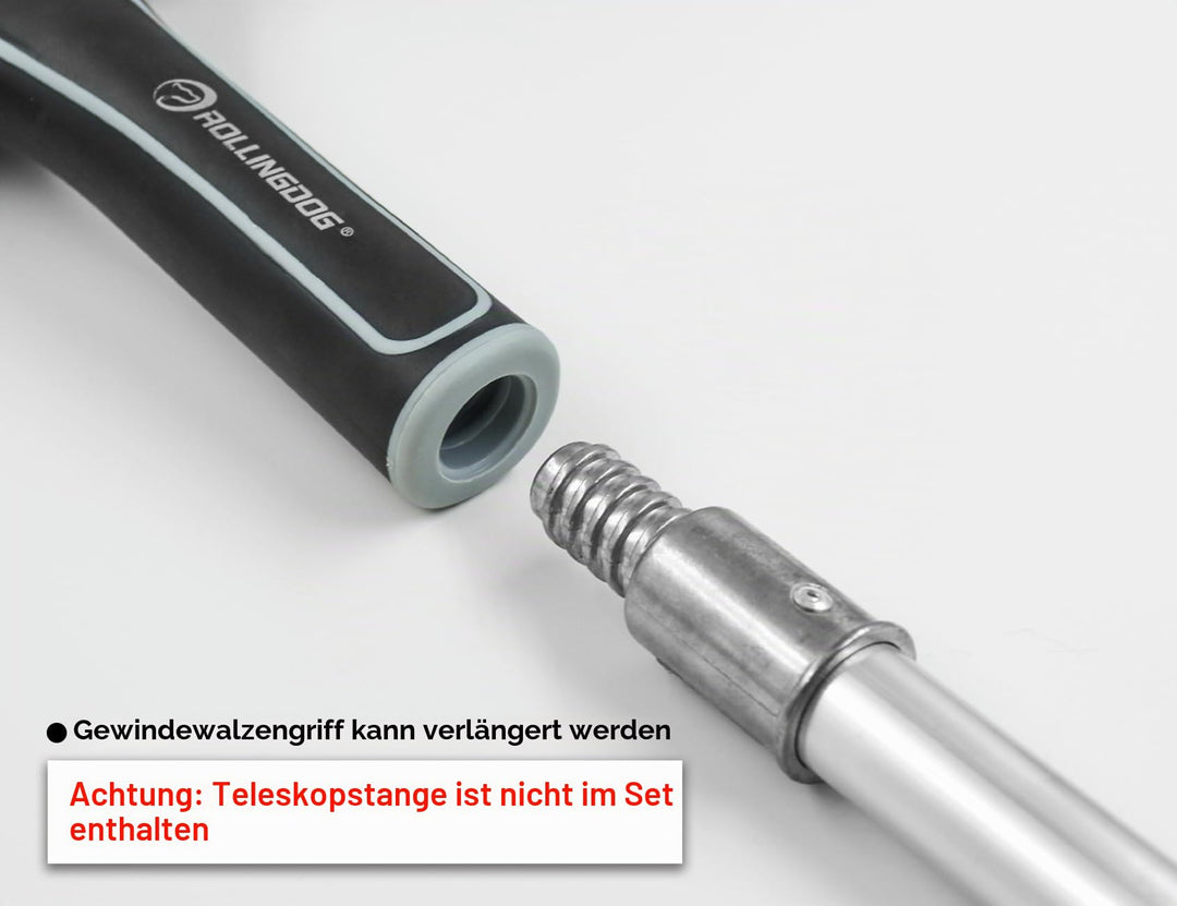 Farbroller Set Mikrofaser 45,7 cm verstellbar 5-teilig mit Farbwanne - Bild 5
