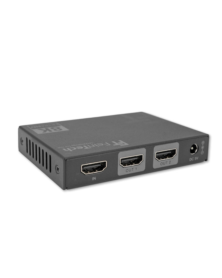 HDMI 2.1 Splitter 1-in-2 4K 120Hz 8K VRR Downscaler 2 Displays