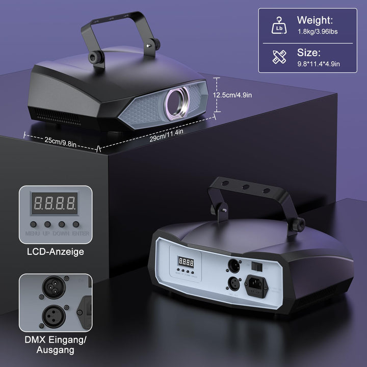 Discolicht 2W mit Bluetooth-App DIY-Animation und DMX512 für Party - Bild 8