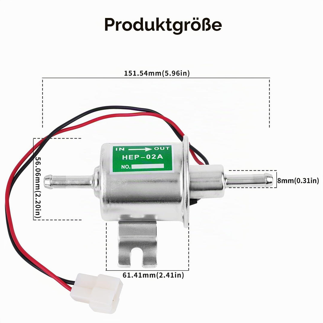 Elektrische Kraftstoffpumpe 12V Niederdruck 70 L/h für Benzin und Diesel - Bild 3