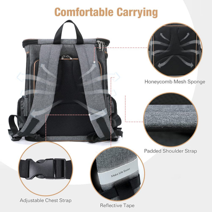 Haustier-Rucksack XL erweiterbar für Katzen &amp; Hunde bis 10 kg - Bild 5