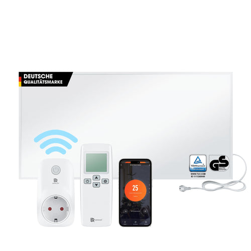 Infrarotheizung 1200 W mit Smart Thermostat und Fernbedienung