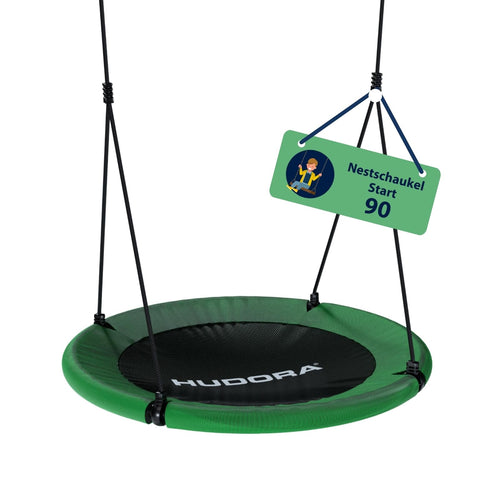 Nestschaukel mit geschlossener Sitzfläche 90cm Grün Indoor Outdoor