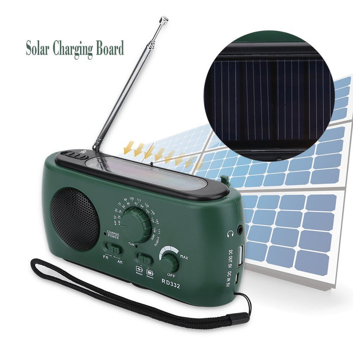 Notfallradio Solar Kurbel AM/FM mit LED-Taschenlampe und SOS-Alarm - Bild 2