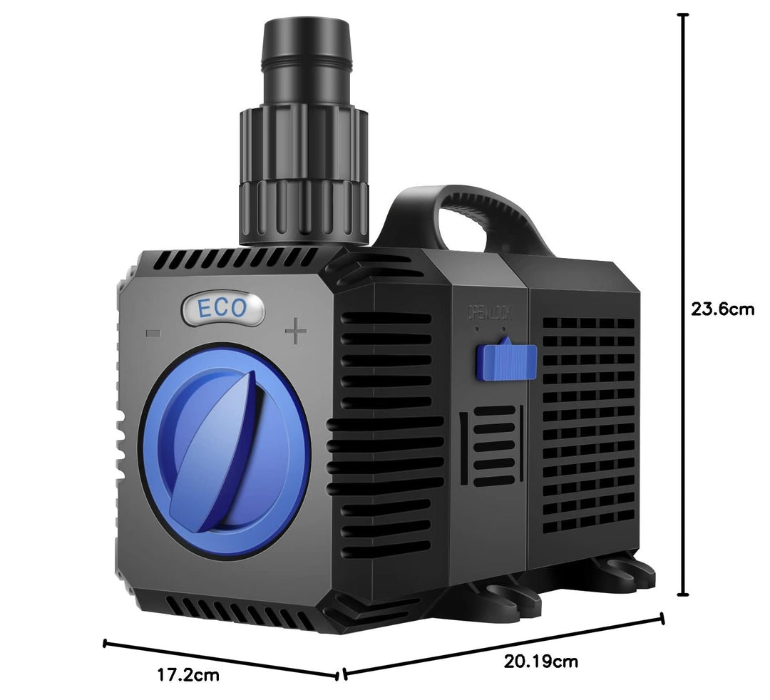 Teichpumpe 5200 l/h 40W Eco mit Durchflusskontrolle fuer Fischteich - Bild 8