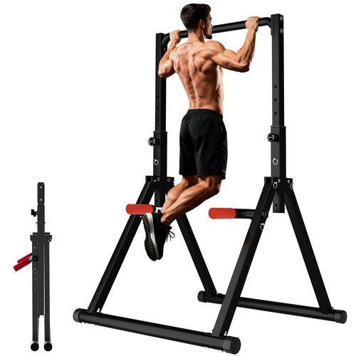 Power Tower faltbar Stahl 8 Höhen 300 kg Ganzkörpertraining