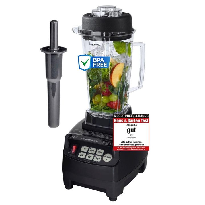 Standmixer 2L BPA-frei 3-PS-Motor 6-Klingen Edelstahl für Smoothies