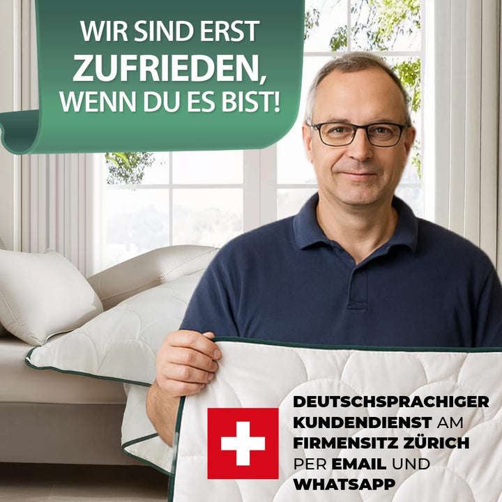 Sommerdecke 220x240 cm Wildseide-Füllung kühlend Oeko-Tex - Bild 6