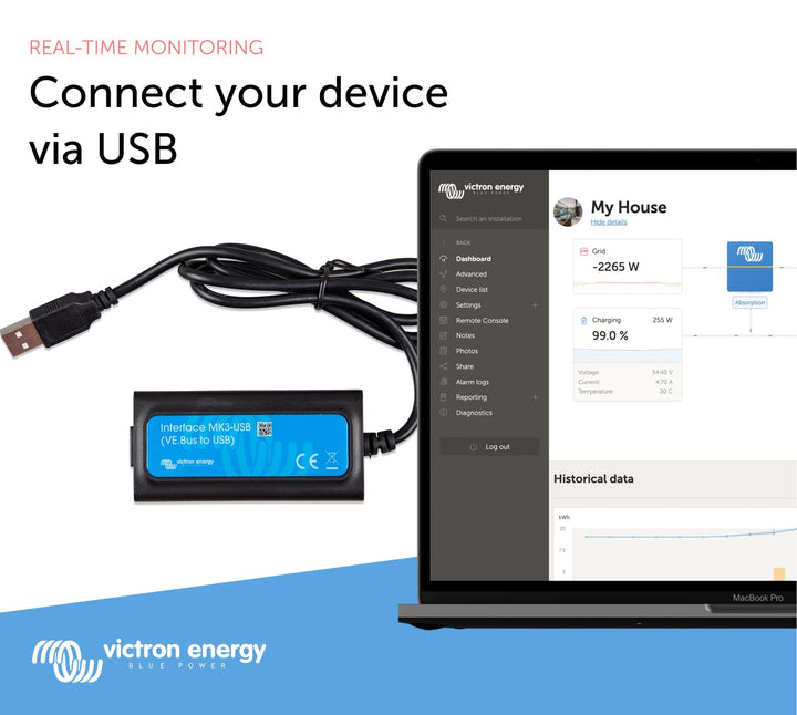 USB-Schnittstelle VE.Bus zu USB für Wechselrichter &amp; Ladegeräte - Bild 2