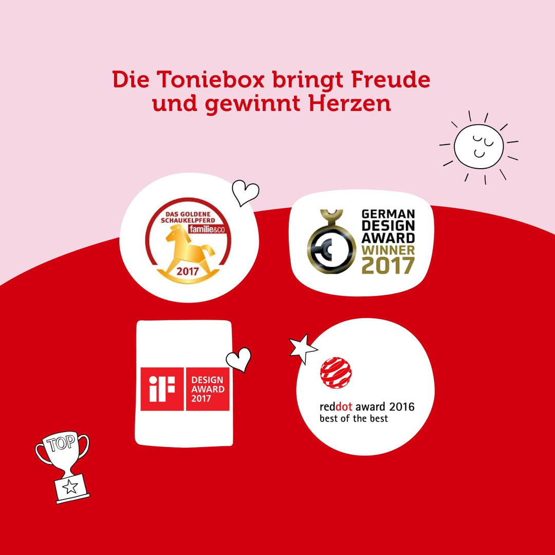 Toniebox Starterset Rot mit 4 Peppa Wutz Hörfiguren für Kinder - Bild 7