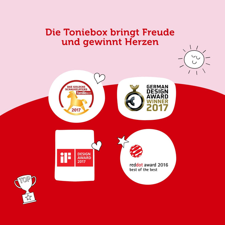 Toniebox Starterset Rot mit 4 Peppa Wutz Hörfiguren für Kinder - Bild 7