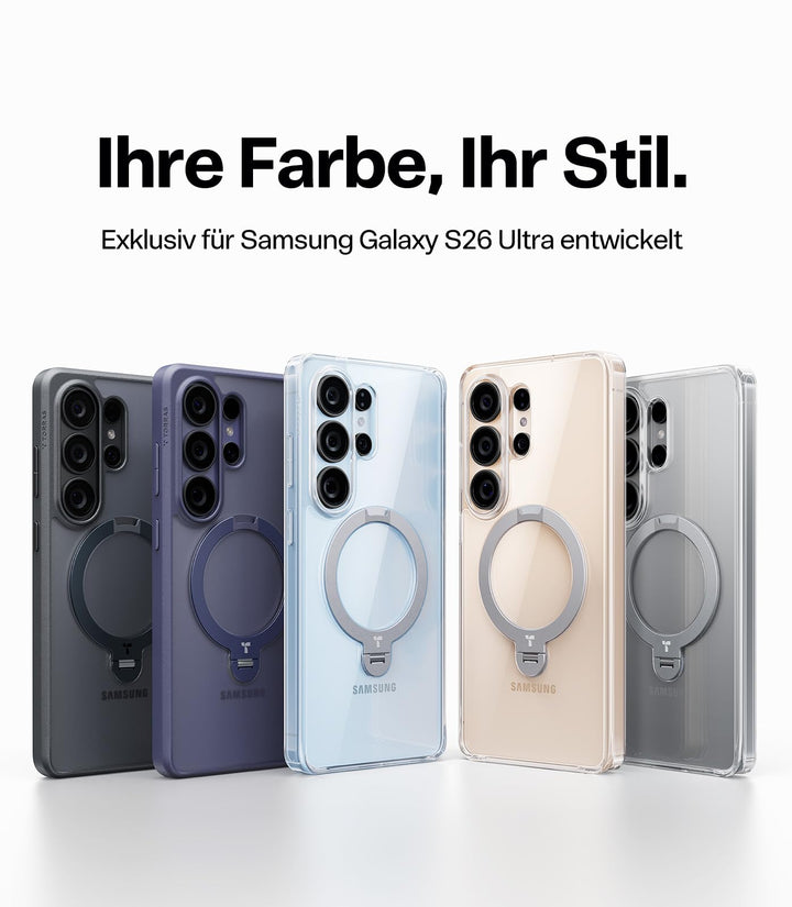 Handyhülle Samsung Galaxy S26 Ultra Klar 360° Magnet-Ständer - Bild 9