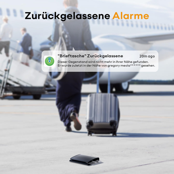 Wallet Tracker Karte ultradünn 1.6mm wiederaufladbar 2er-Set iOS - Bild 6