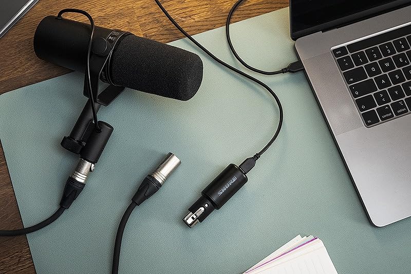 XLR-zu-USB Audio-Interface mit Kopfhöreranschluss, 60 dB Gain - Bild 2