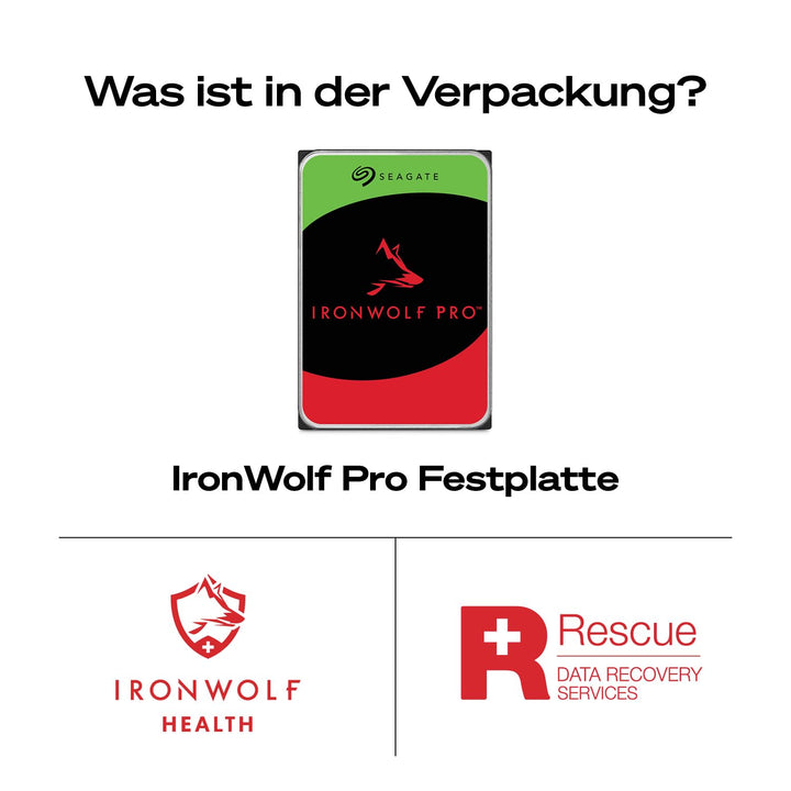 NAS-Festplatte 28TB SATA CMR IronWolf Pro fuer Dauerbetrieb - Bild 4