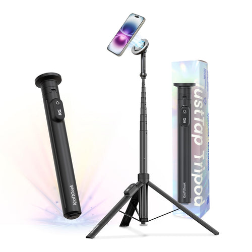 Handy-Stativ mit Selfie Stick 168cm magnetisch mit Bluetooth-Fernbedienung