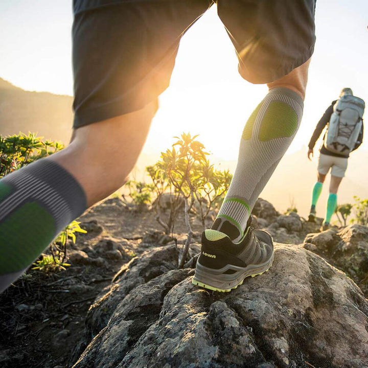 Kompressionssocken Wandern Unisex mit 6 Funktionszonen, Grau XL - Bild 7