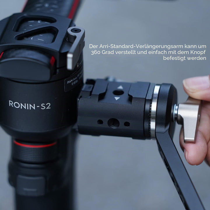 NATO-Schiene zu Rosetten-Adapter rechts Aluminium für Gimbal - Bild 6