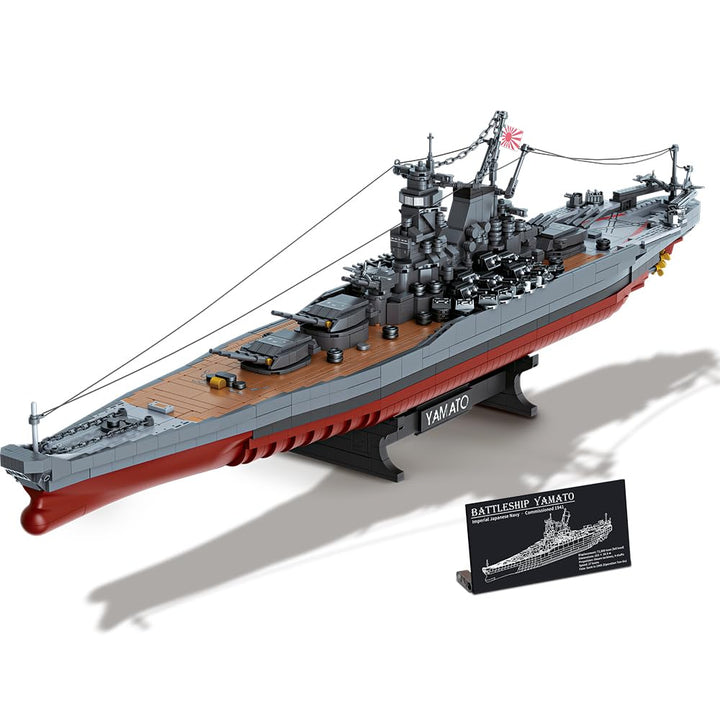 Yamato Schlachtschiff Klemmbausteine WWII 1:300 – 2569 Teile - Bild 10