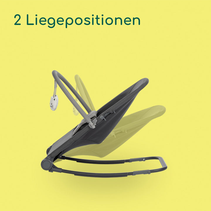 Babywippe klappbar 0–2 Jahre mit Spielbogen und 3-Punkt-Gurt - Bild 4