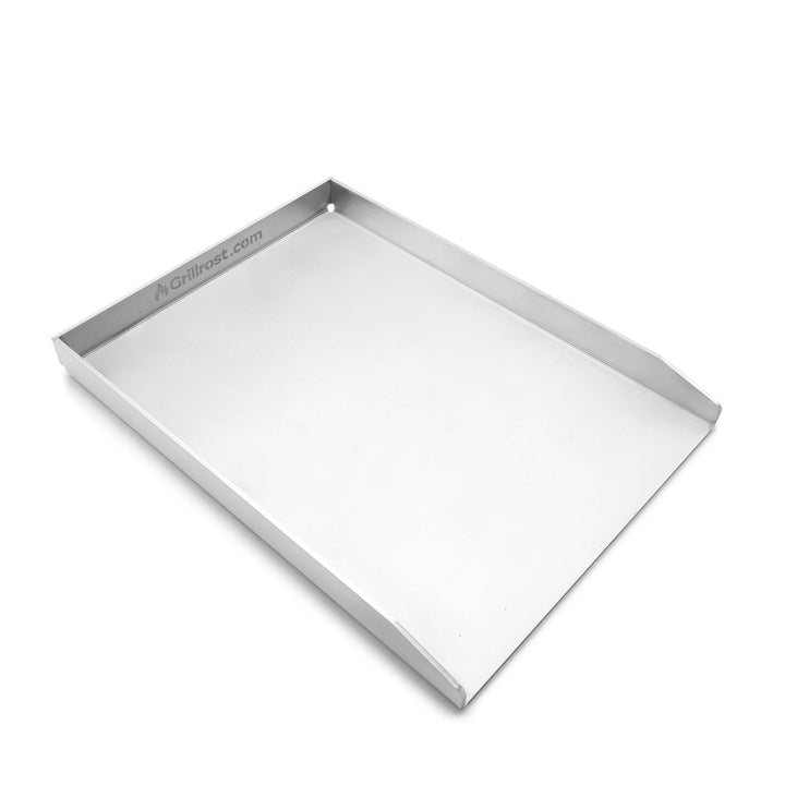 Edelstahl Grillplatte Plancha 40x30cm 4mm für Gas- und Holzkohlegrill - Bild 4