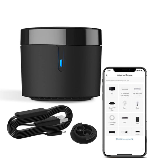 IR-Fernbedienung WiFi mit Temp-/Feuchtigkeitssensor, Alexa & Google