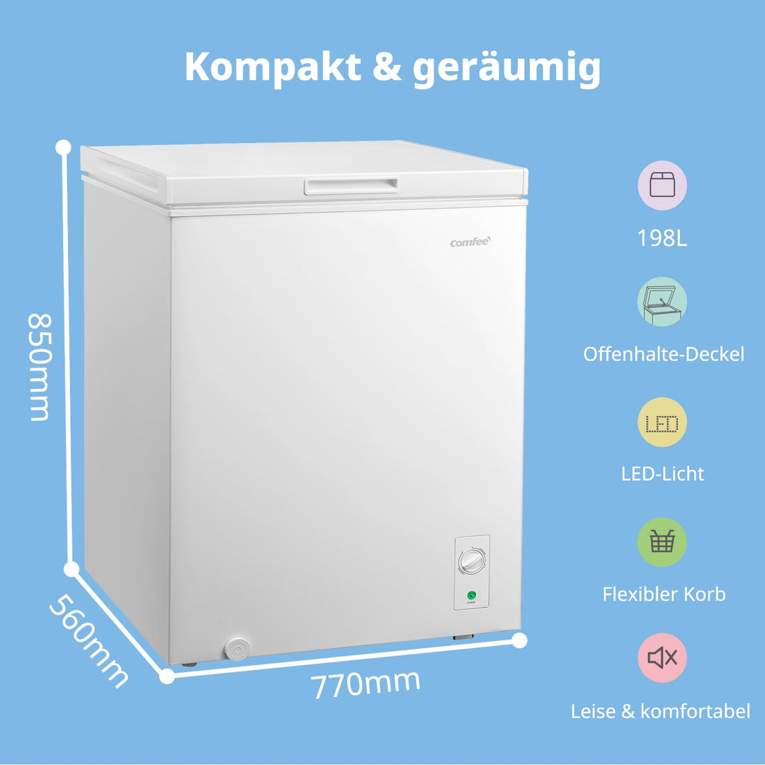Gefriertruhe 198L Inverter-Kompressor konvertierbar 37 dB - Bild 2